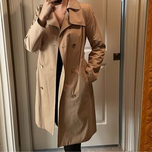 Michael by Michael Kors gold embossed trench